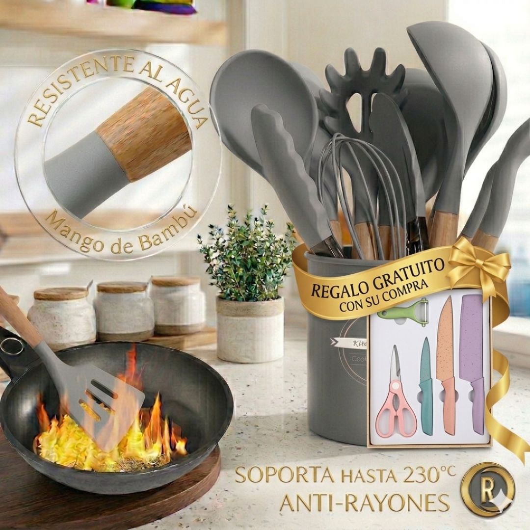 KitSet™ SET X 12 UTENSILIOS DE COCINA ¡Cada pieza por solo $4.450 SOLO POR HOY!